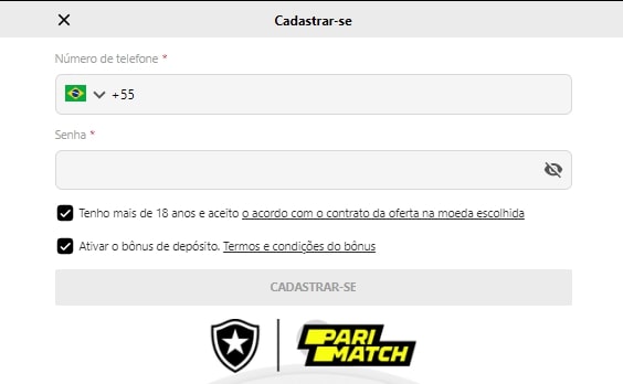 Parimatch Casino registo