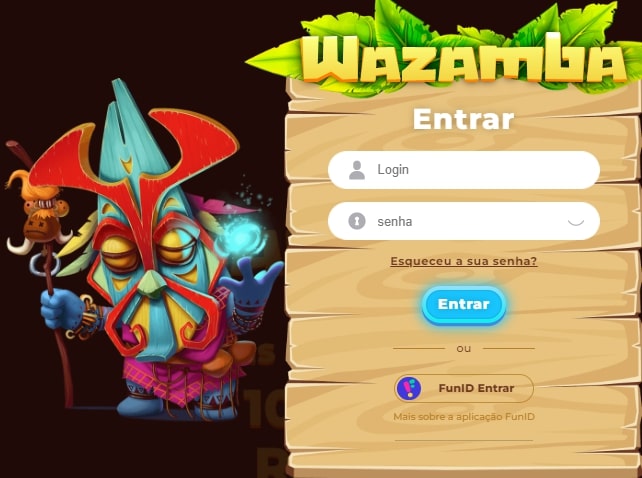 Wazamba login